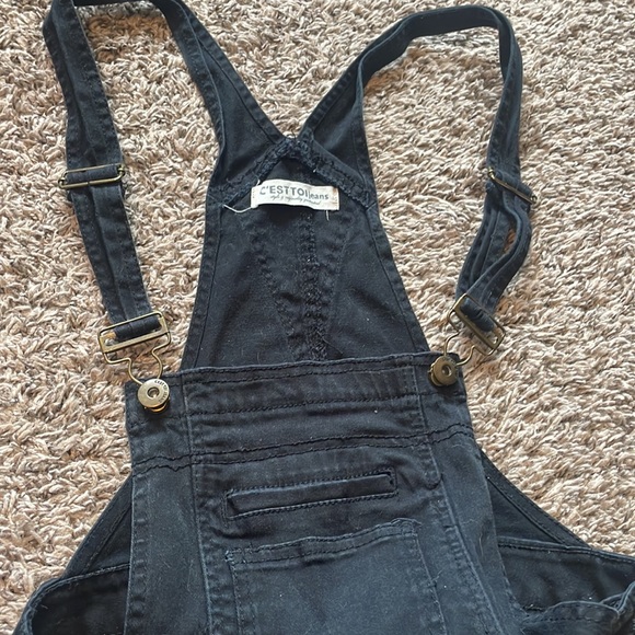 C’est Toi Jeans Black Overalls | Slim fit | size Medium - Picture 4 of 5